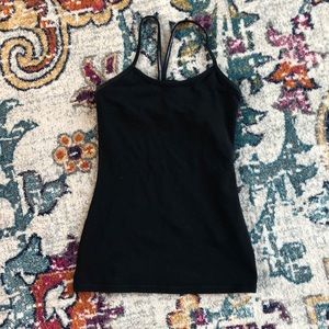 Lululemon black power Y tank